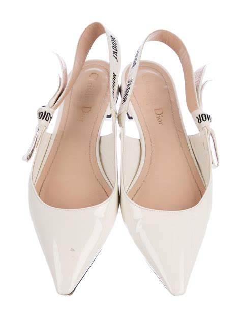 flat shoes dior|christian Dior slingback flats.